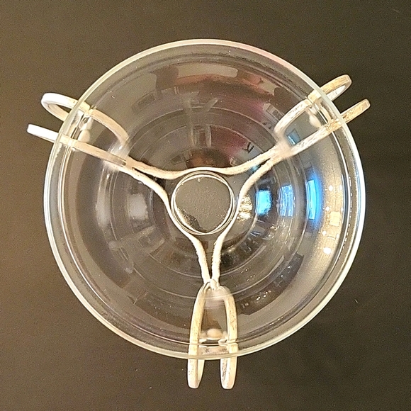 NEW Glass & Metal Floating Candle Bowl/Centerpiece, Distressed, 7" tall, BONUS! - Picture 5 of 14